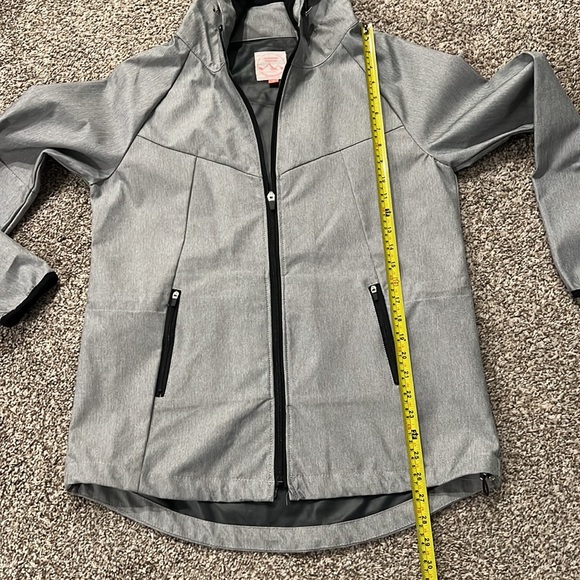 Outdoor Collection By 26 International Gray Jacket with Hood - Picture 7 of 13